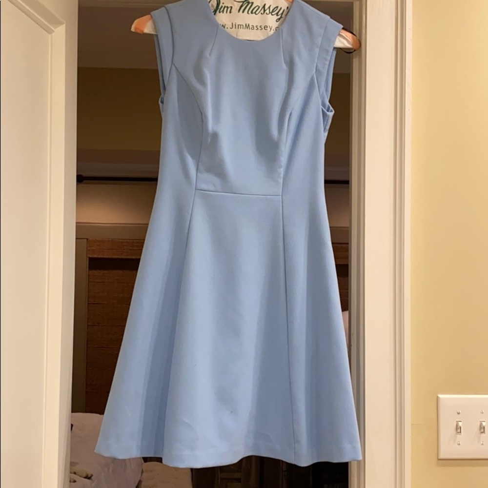 Blue work dress or casual outing.